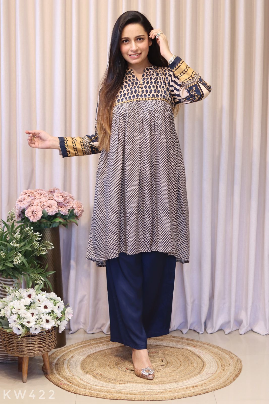 Pure Malai Printed Coordset