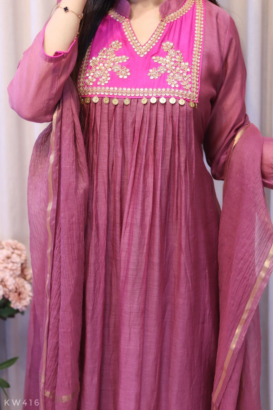 Pure Mul Chanderi Suit