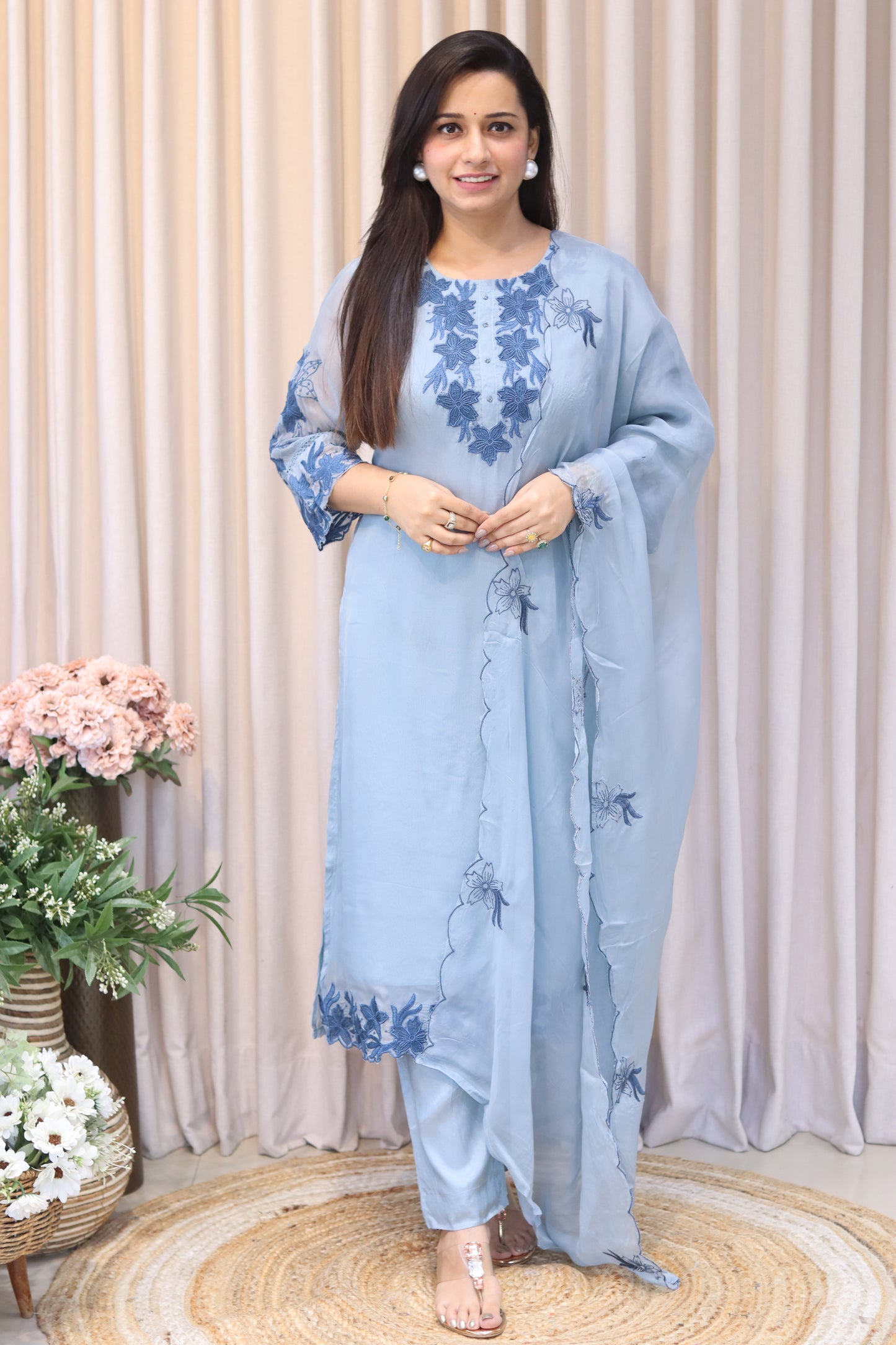 Viscose Organza Suit