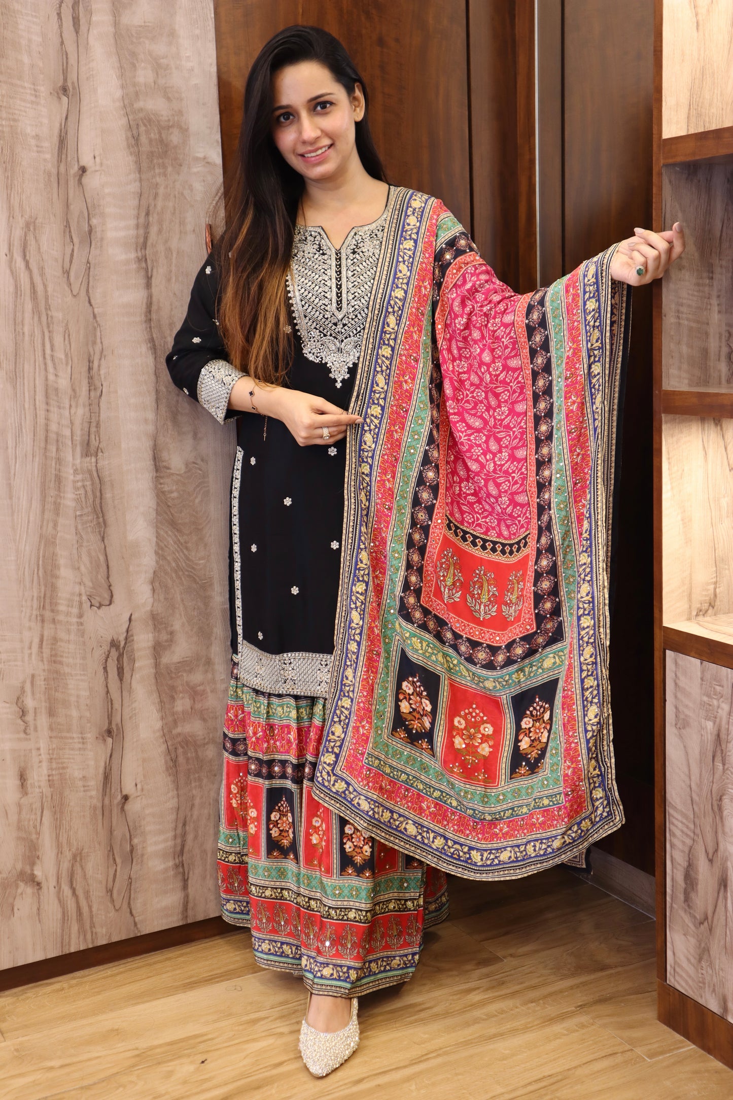 Multi Sharara Suit