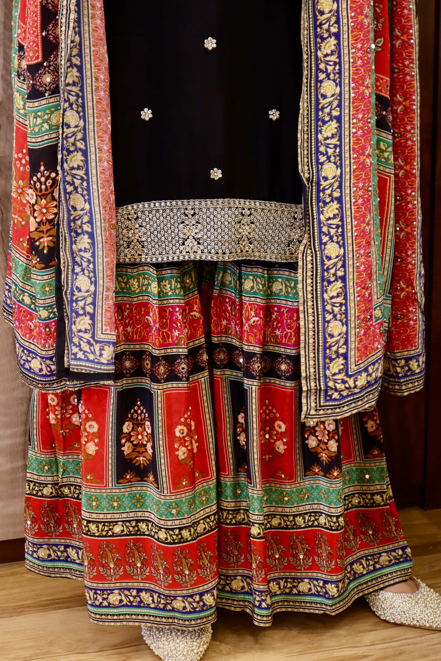 Multi Sharara Suit