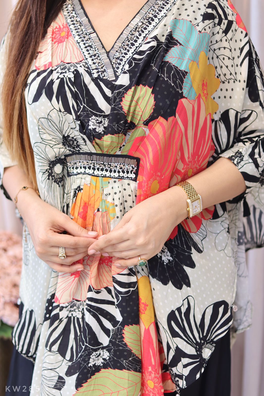 Kaftan Top Plazo Pant