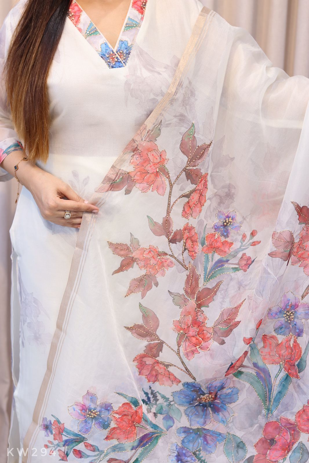 Organza Silk Kurti