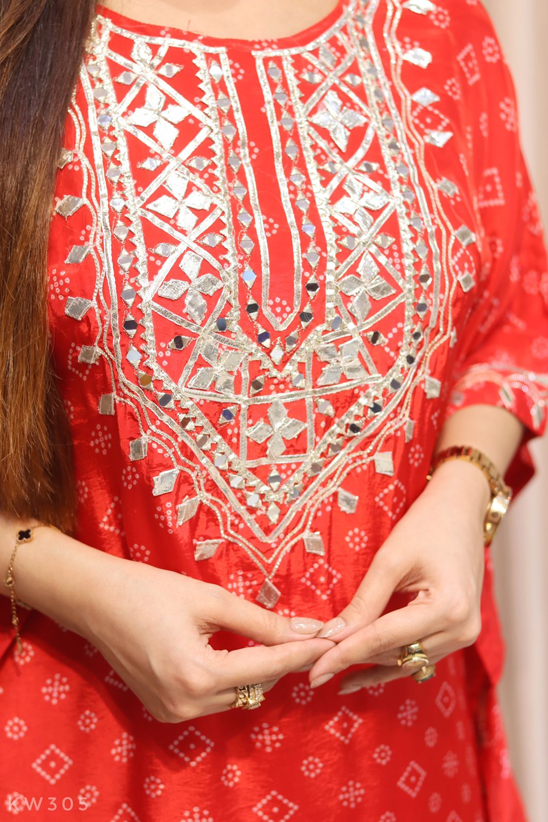 Silk Kaftan With Pant