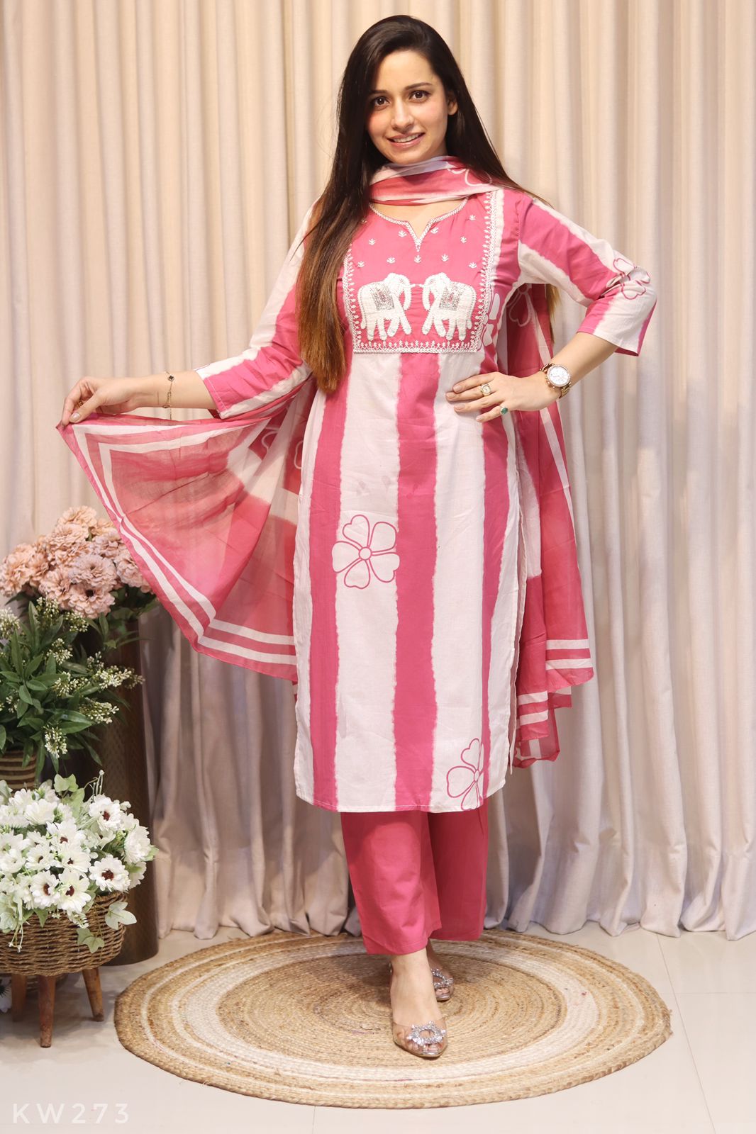 Cotton Dye Kurti Set