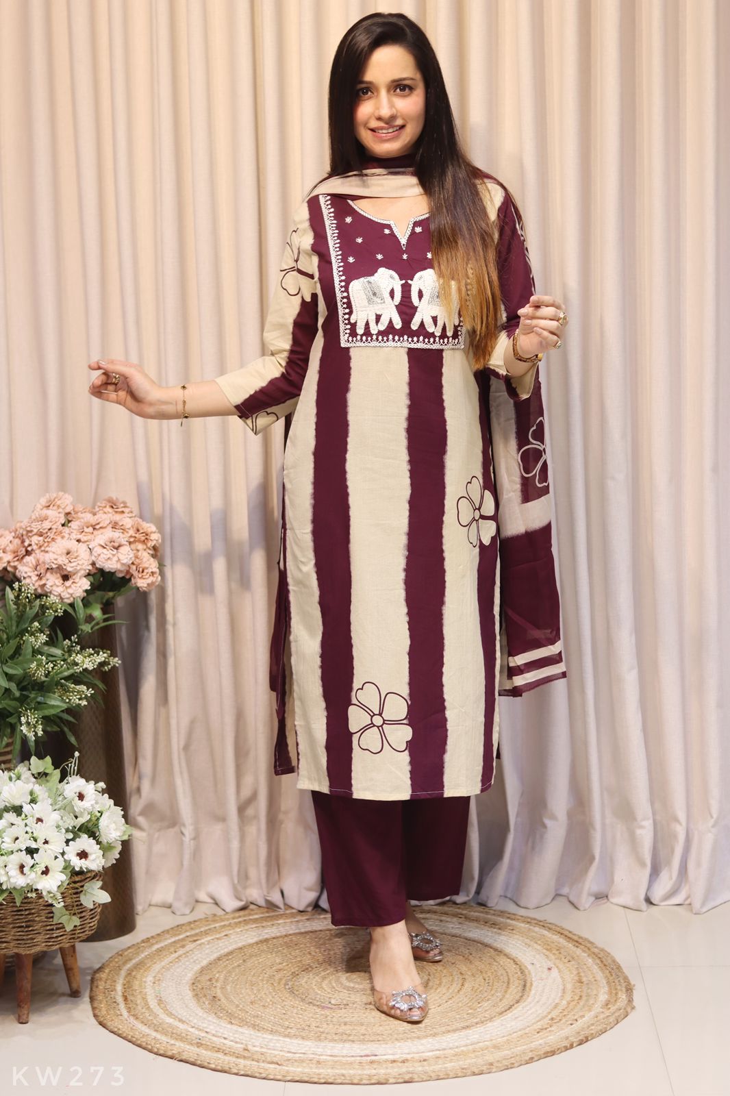 Cotton Dye Kurti Set