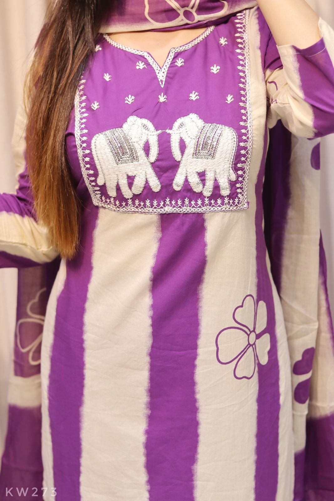 Cotton Dye Kurti Set