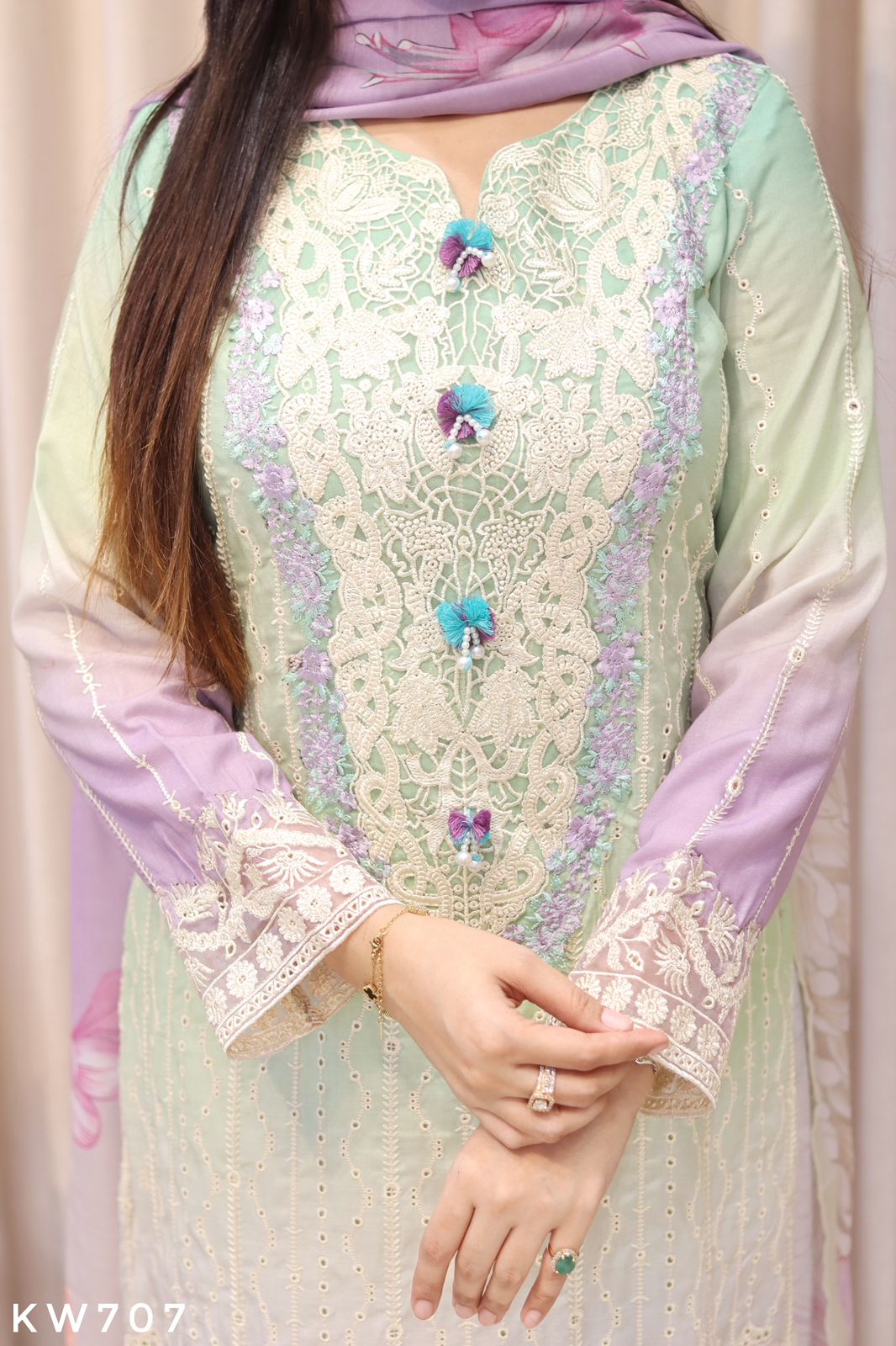 Pure Cotton Kashmiri Embroidered