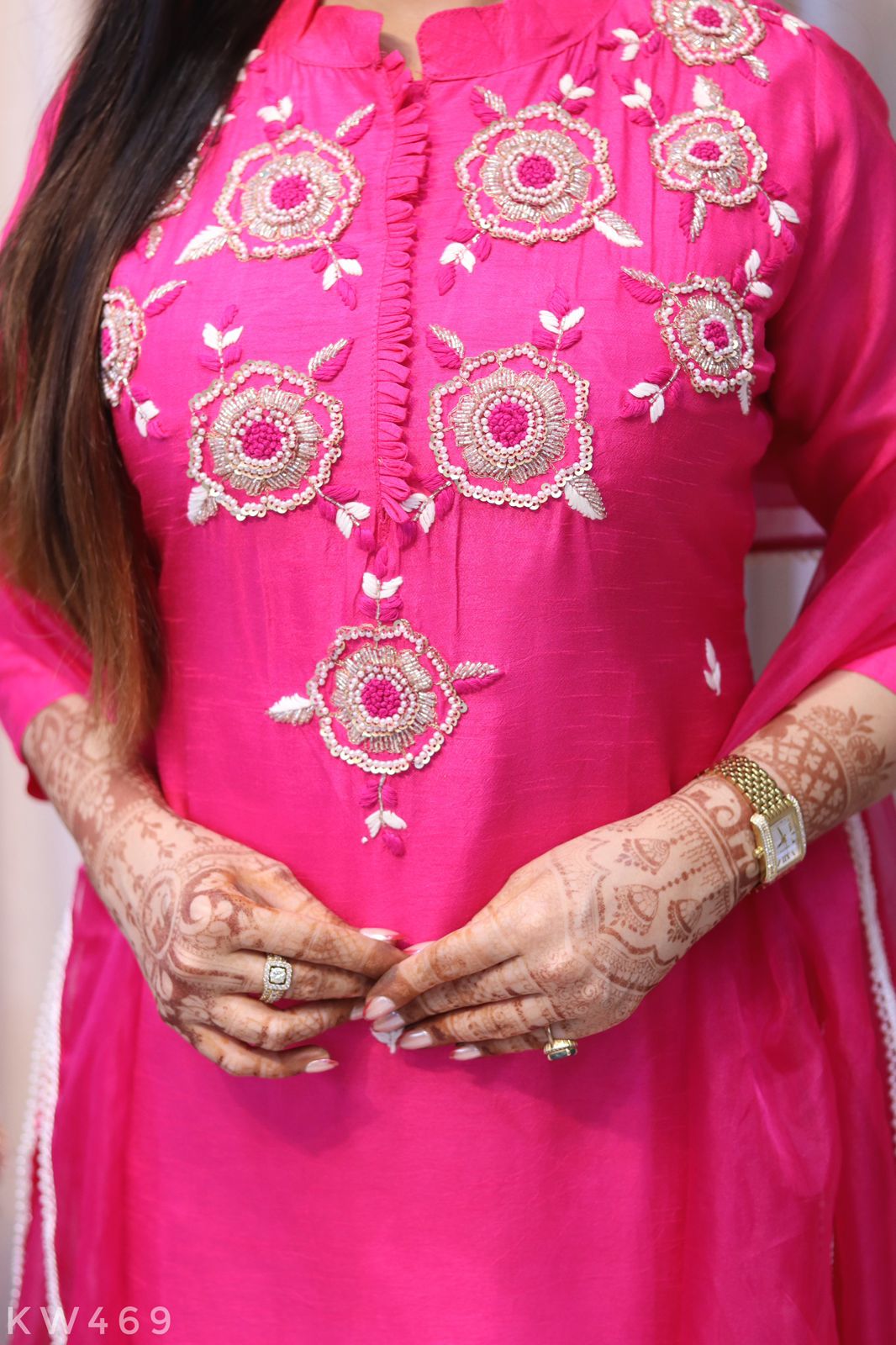 Pure Dola Silk Kurti Set