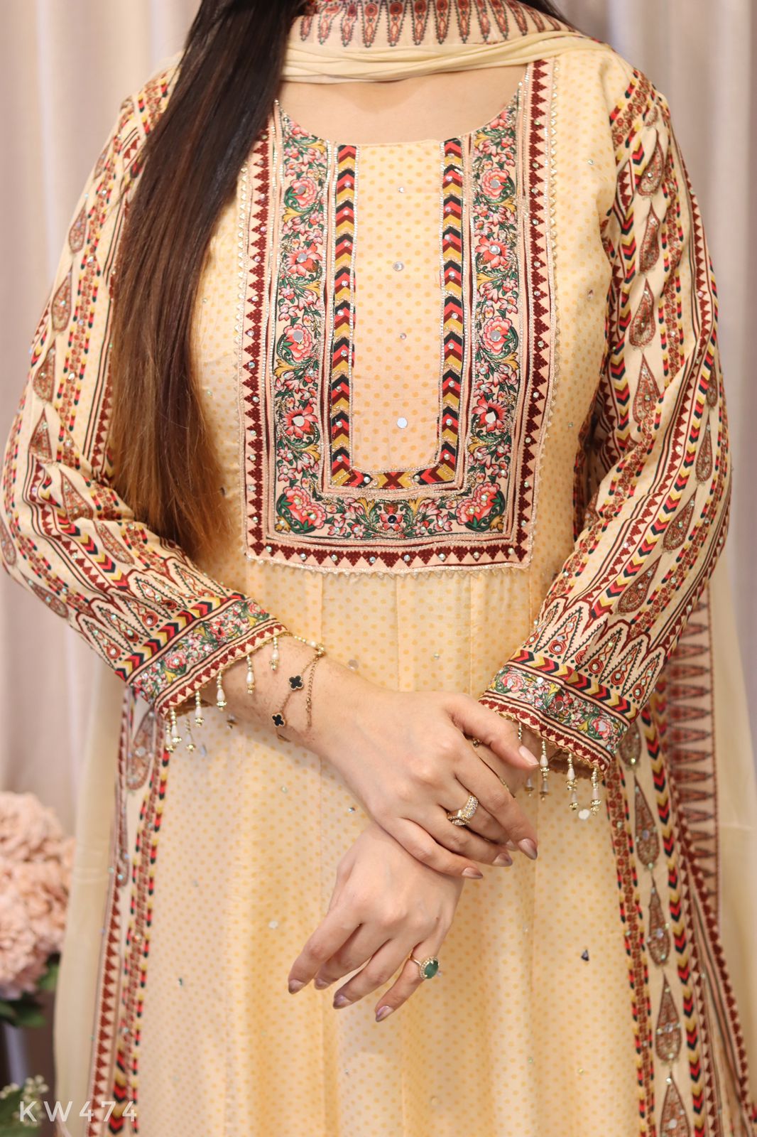 Pure Silk Aline Suit Set