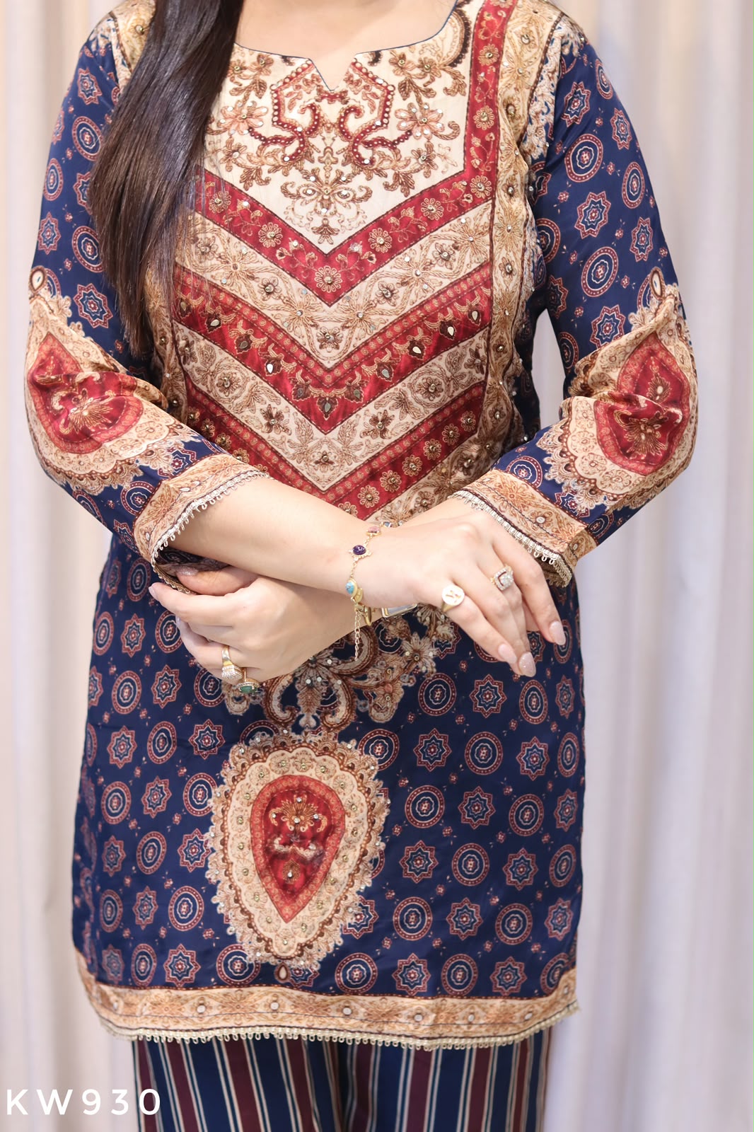 Crape Silk Coordset