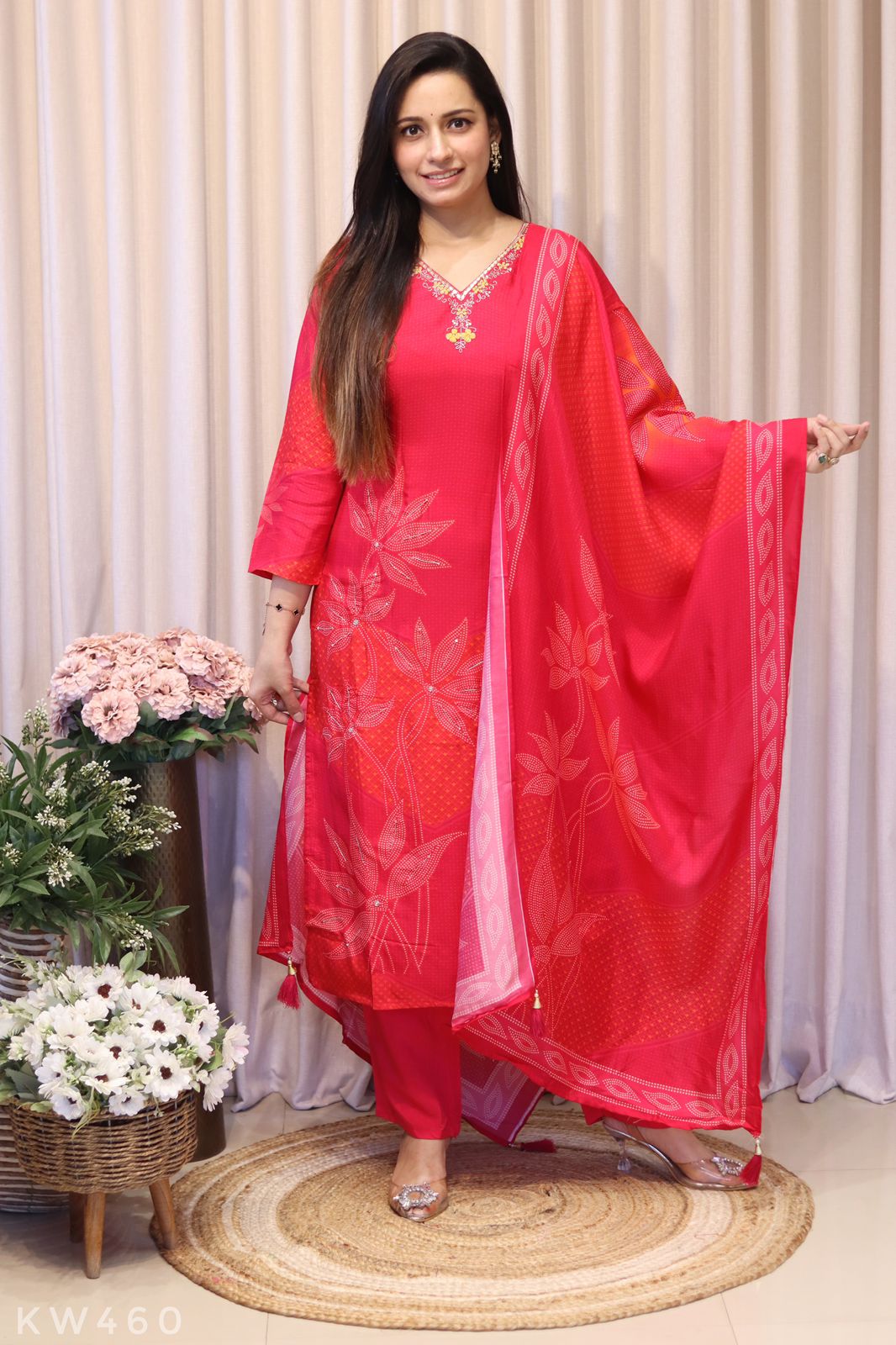 Pure Russian Silk Kurti Set