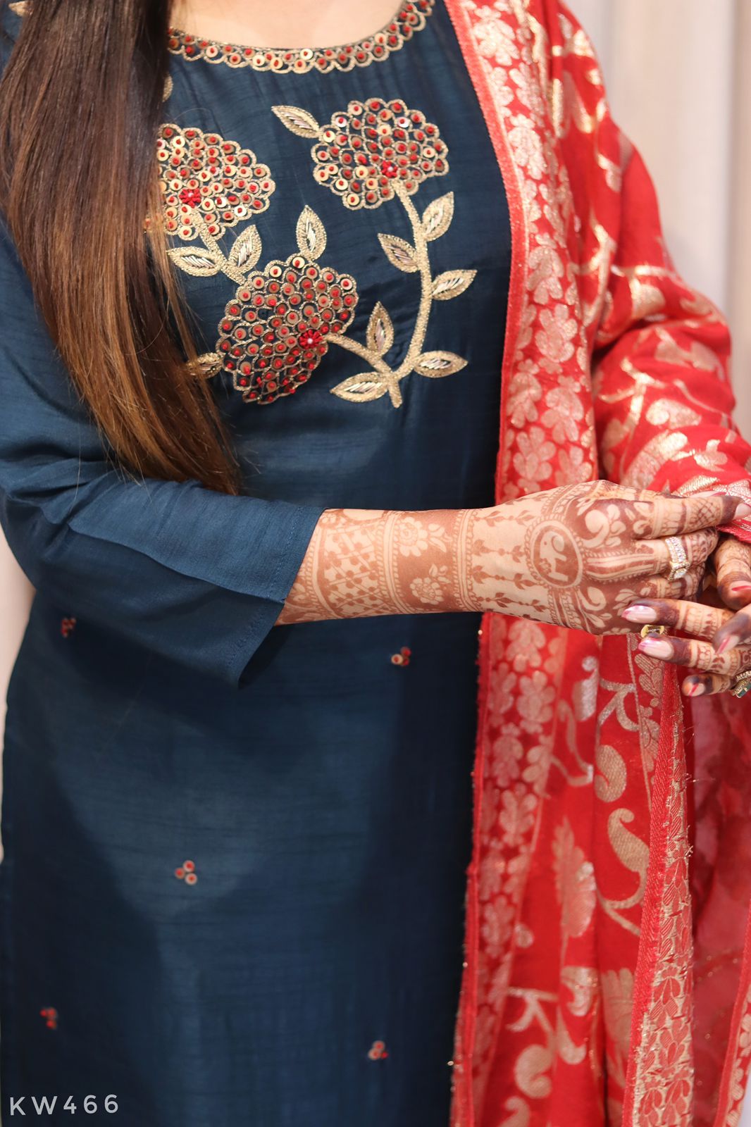 Pure Dola Silk Kurti Set