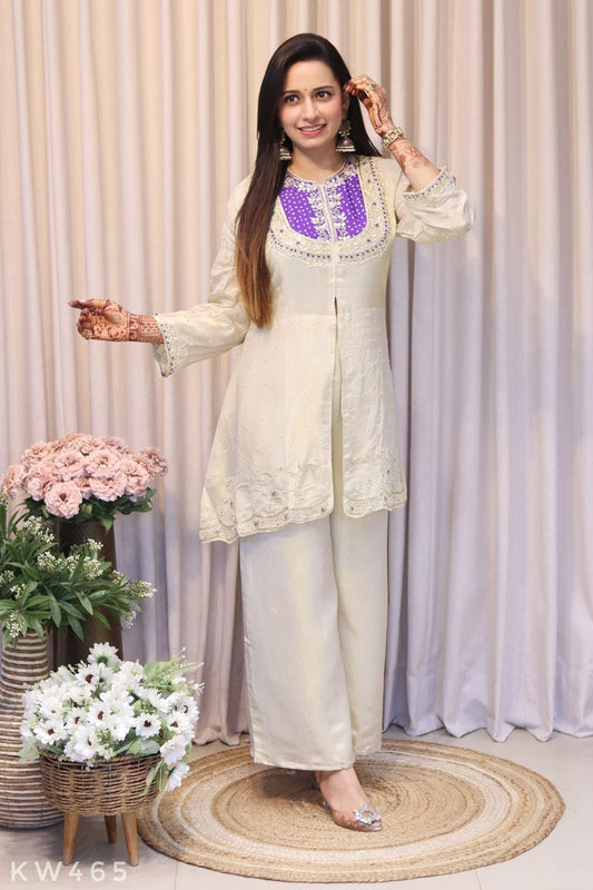 Pure Tissue Silk Festive Wear Coordset