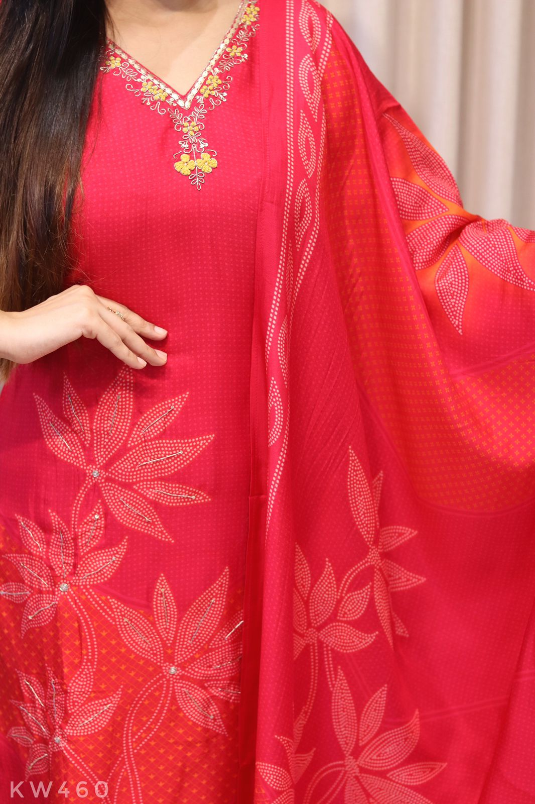 Pure Russian Silk Kurti Set