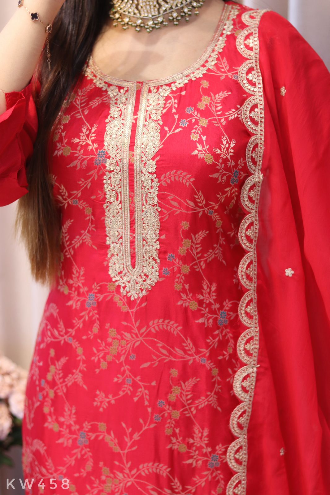 Banarasi  Weaving Kurti Set