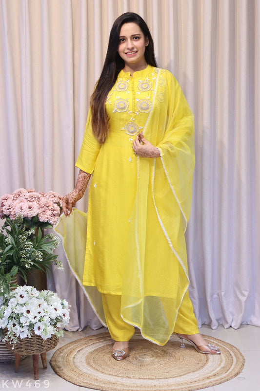 Pure Dola Silk Kurti Set