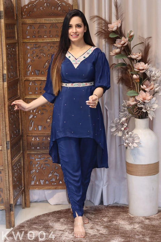 Crape silk coordset