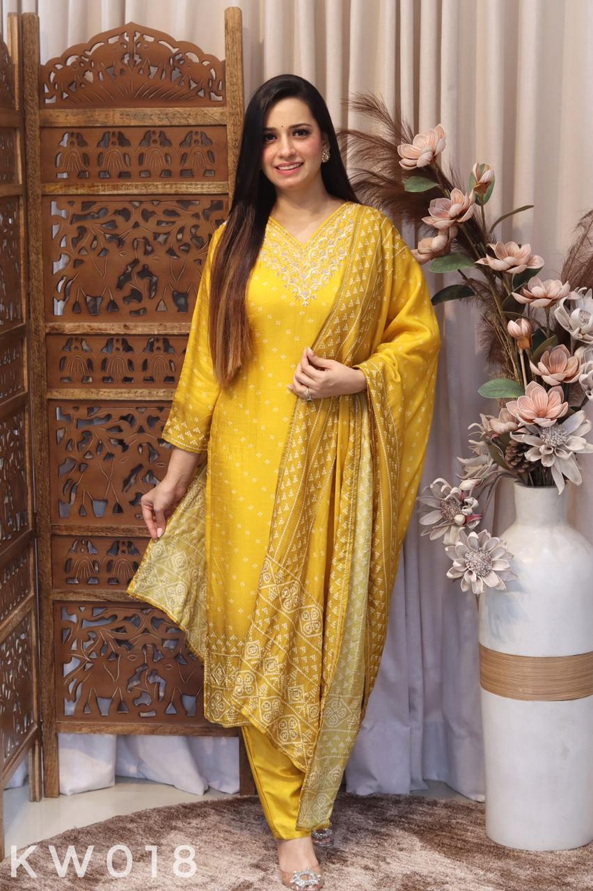 Bandhani Kurti Set