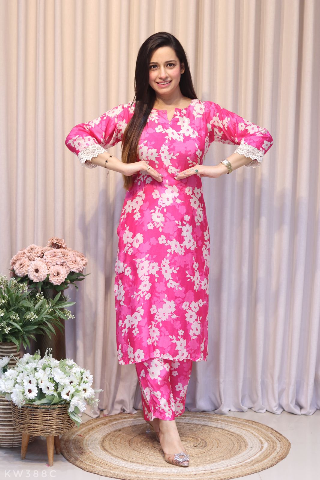 Pure Cotton Muslin Silk Kurti Pant