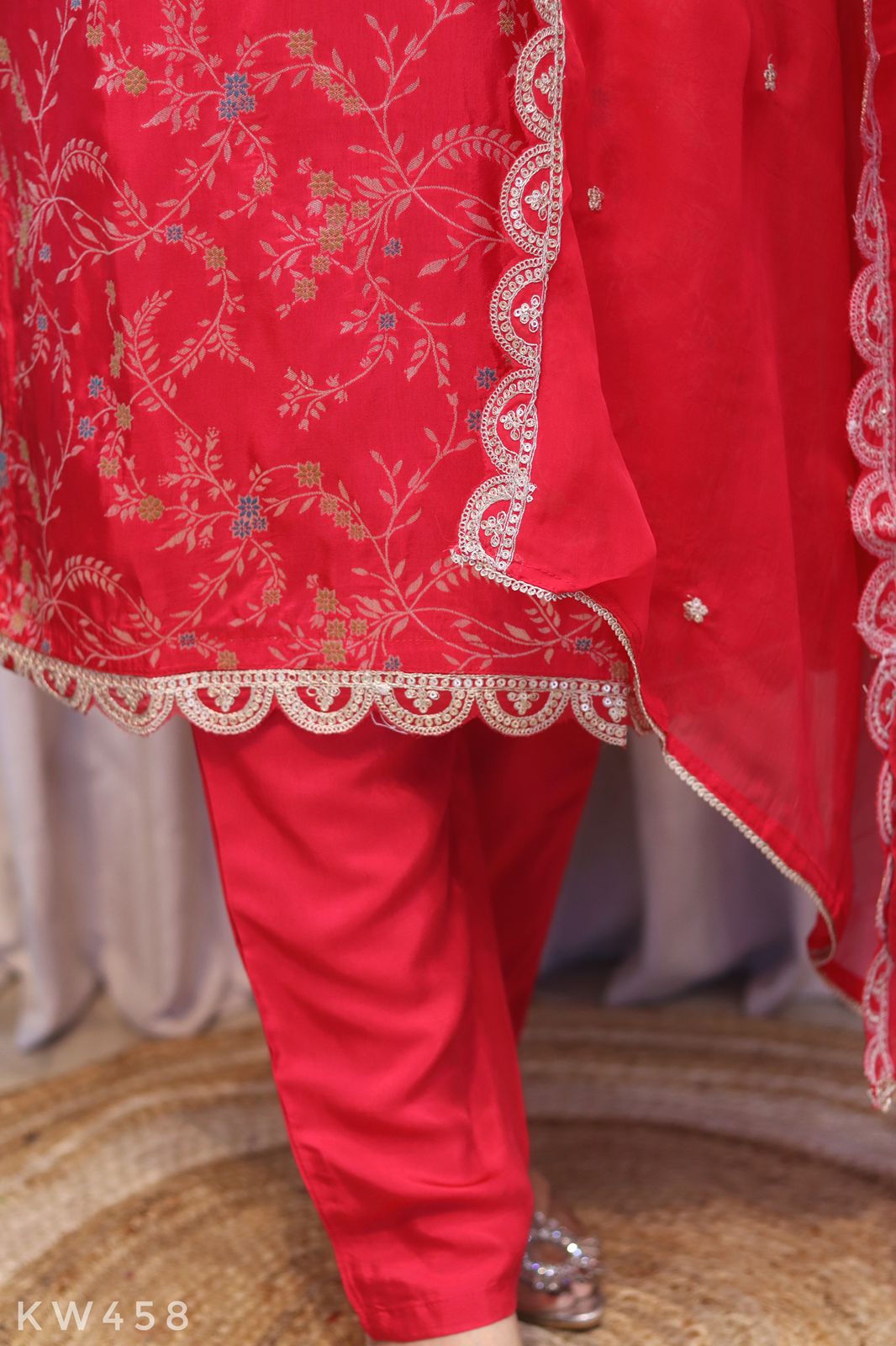 Banarasi  Weaving Kurti Set