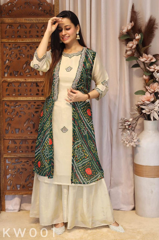 Tissue Silk Plazo Set