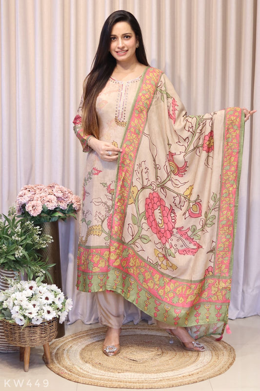 Kalamkari Printed Kurti Set