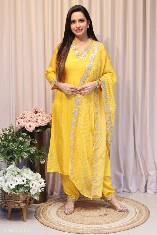 Russian Silk Kurti Set