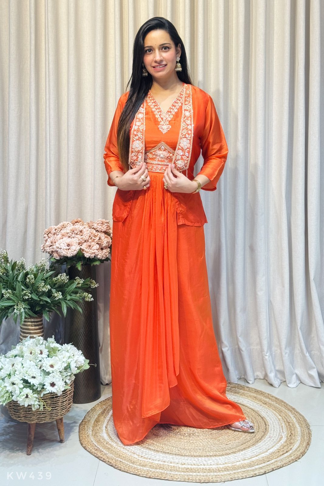 Pure Organza Festive Wear Dress