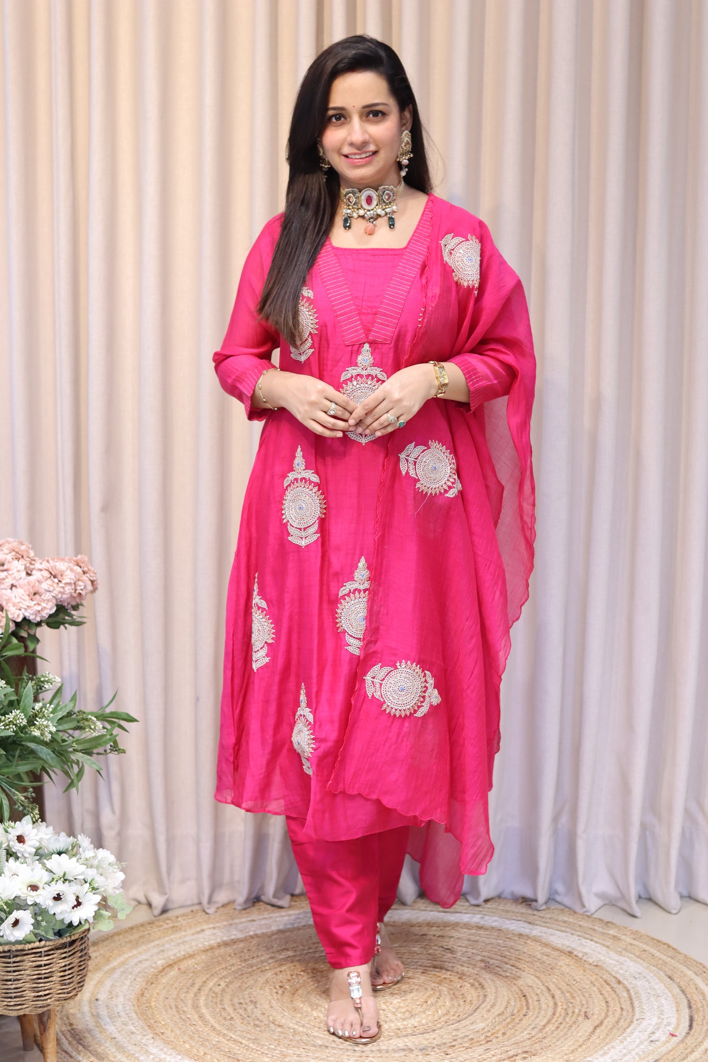 Mul Chanderi Kurti