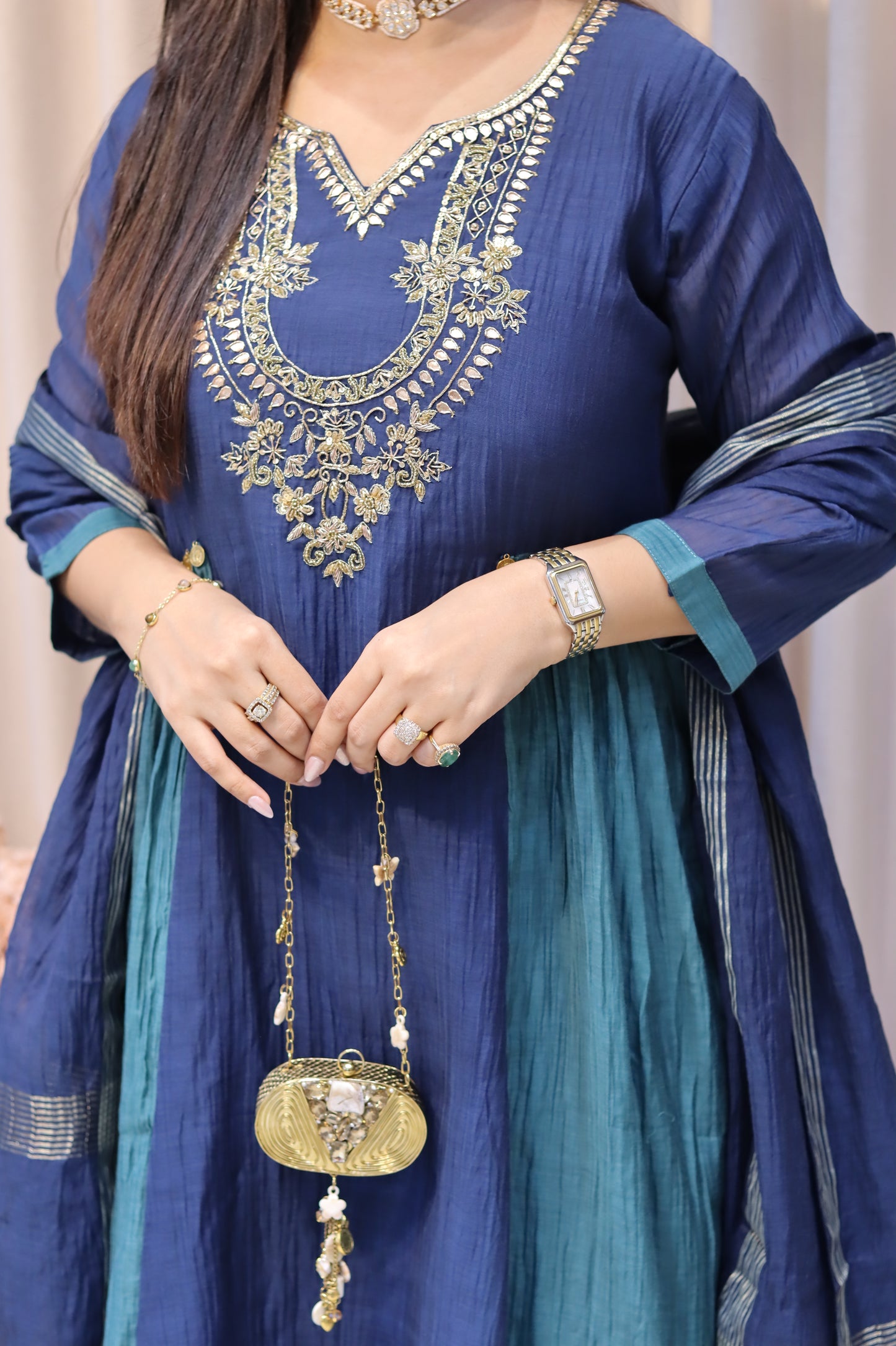 Mul Chanderi Suit