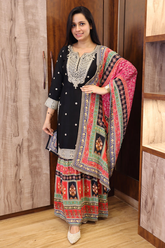 Multi Sharara Suit