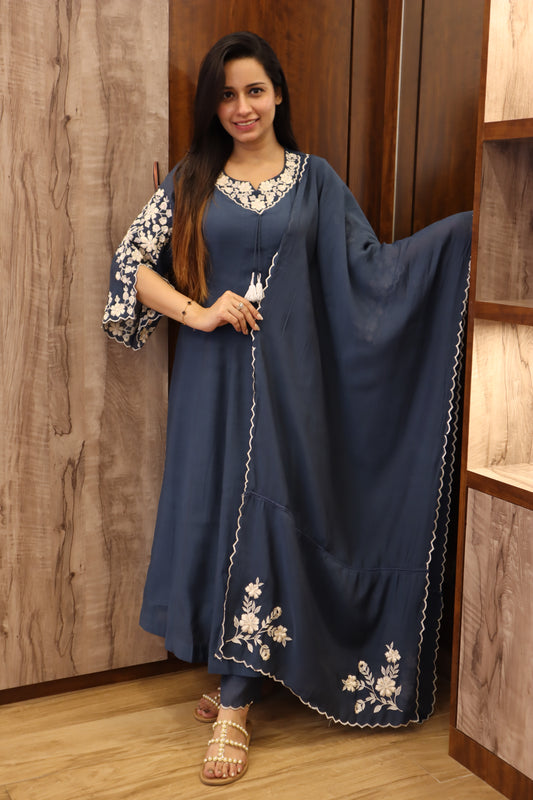 Mul Chanderi Suit