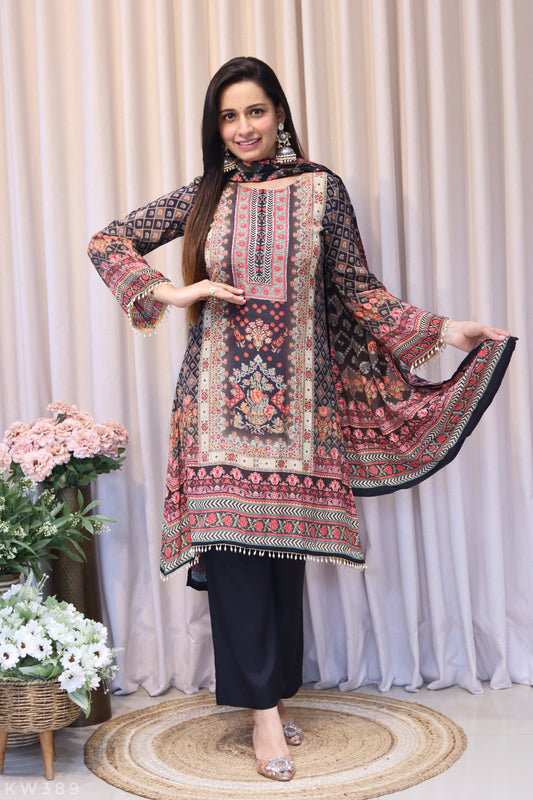 Crape Silk Kurti