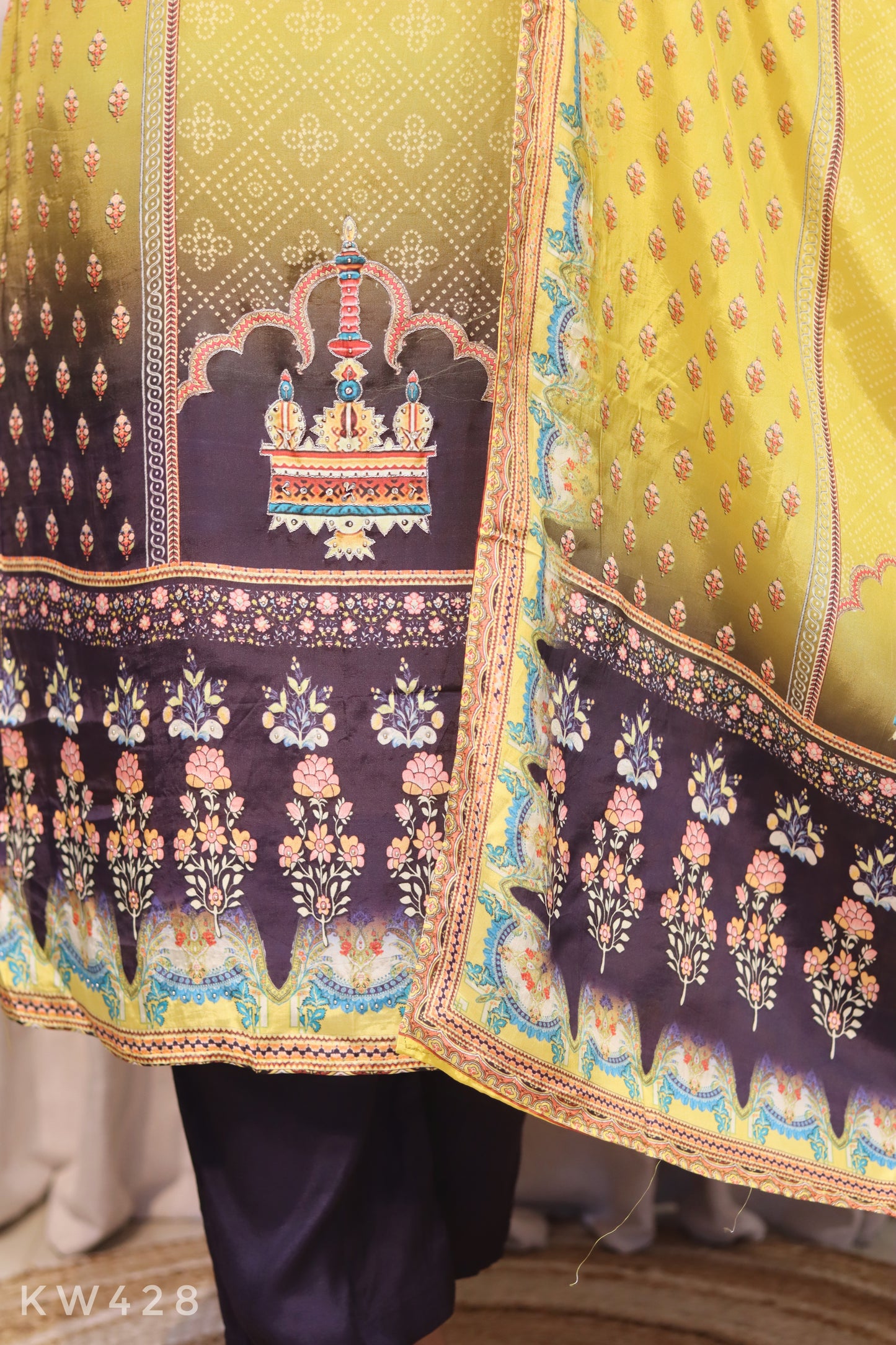 Pure Crape Silk Suit