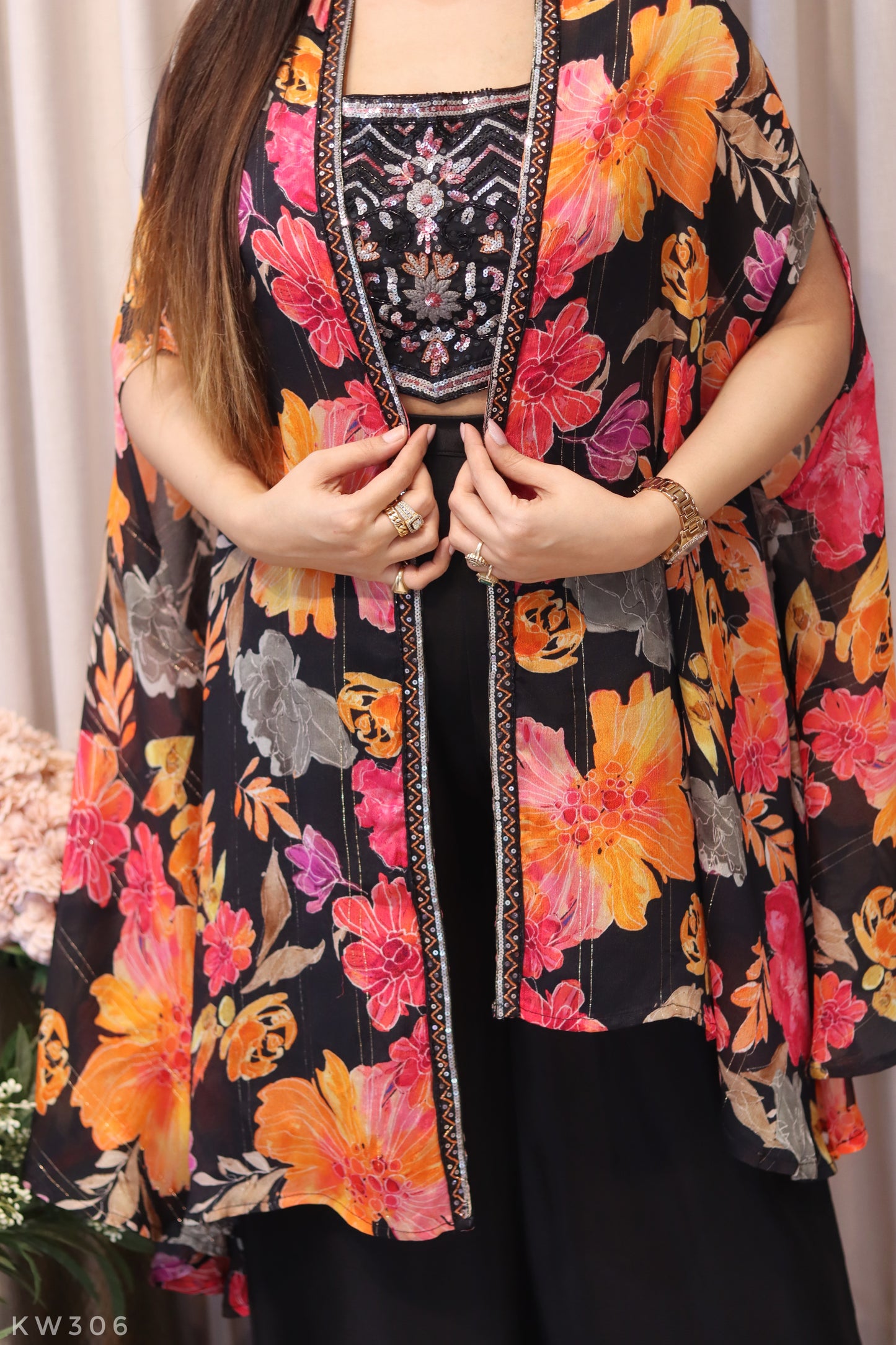 Pure Chinnon Indowestern