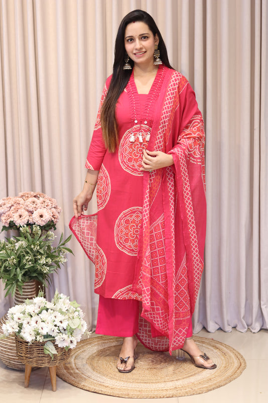 Pure Cotton Kurti Set