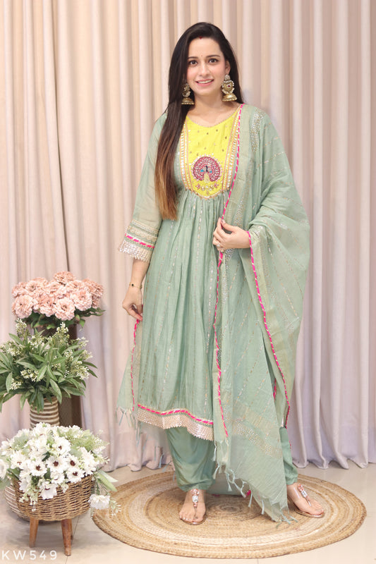 Handcrafted Banarasi Mul Chanderi