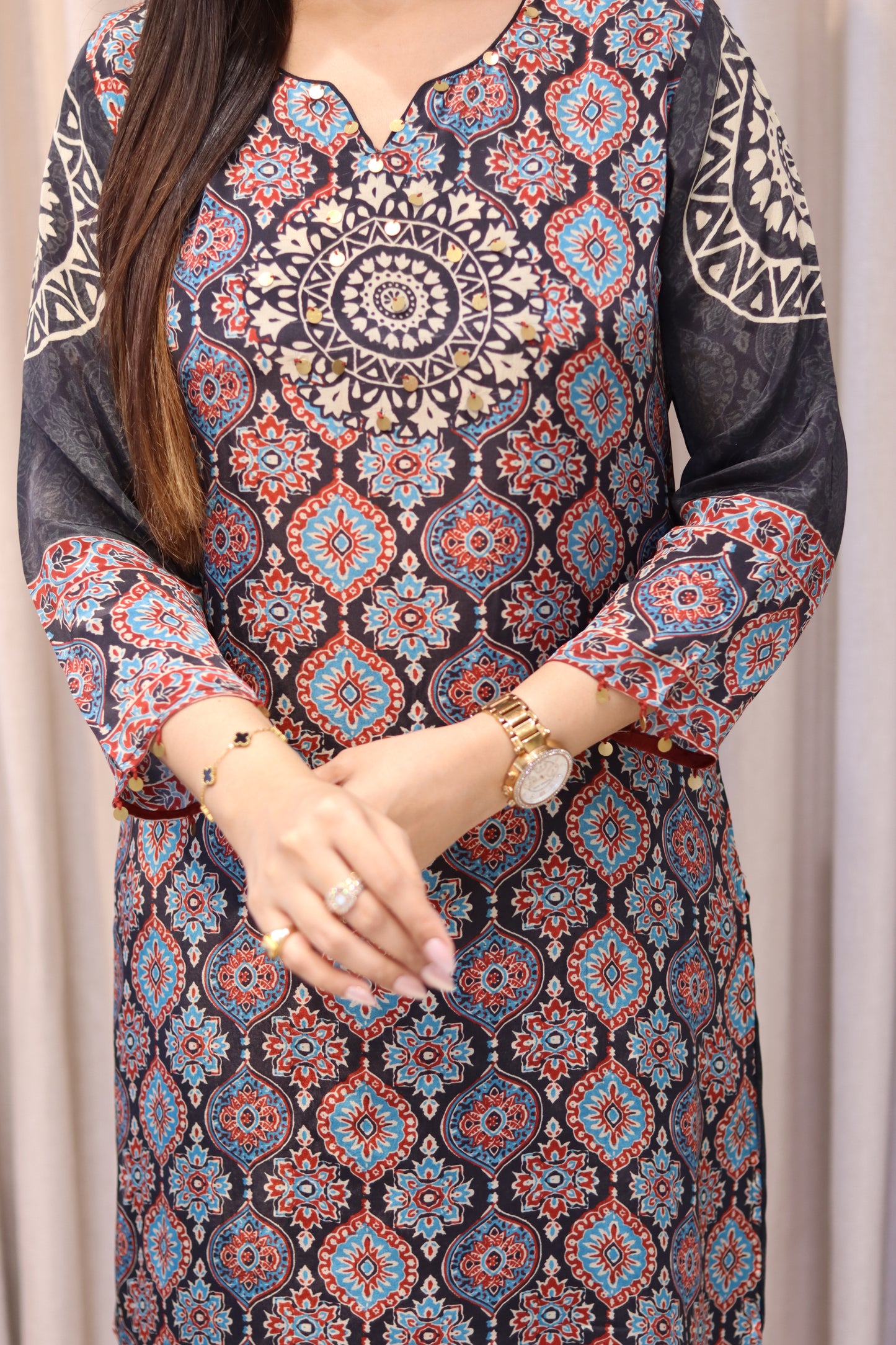 Azrakh Printed Kurti