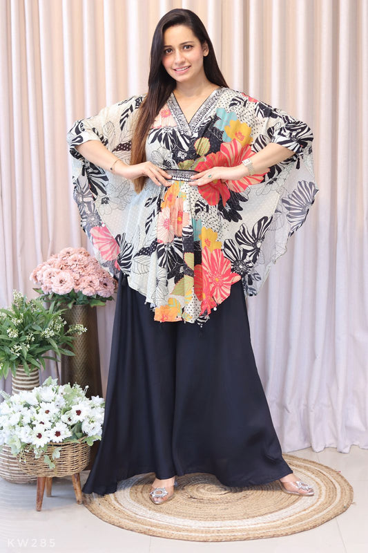 Kaftan Top Plazo Pant