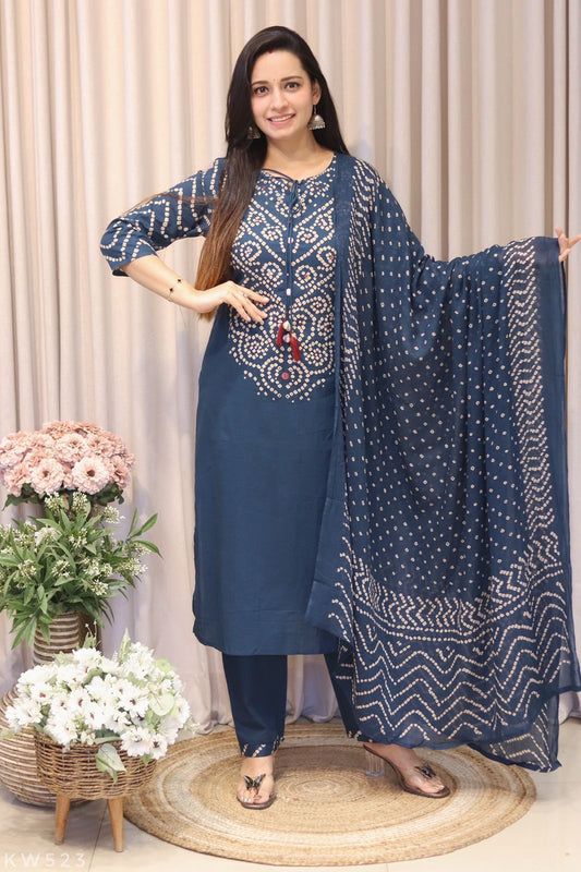 Pure Cotton Bandhani