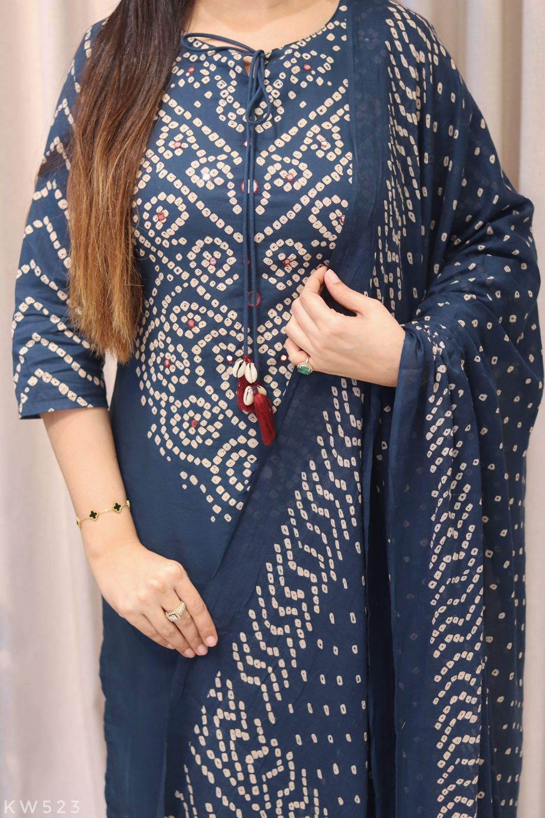 Pure Cotton Bandhani