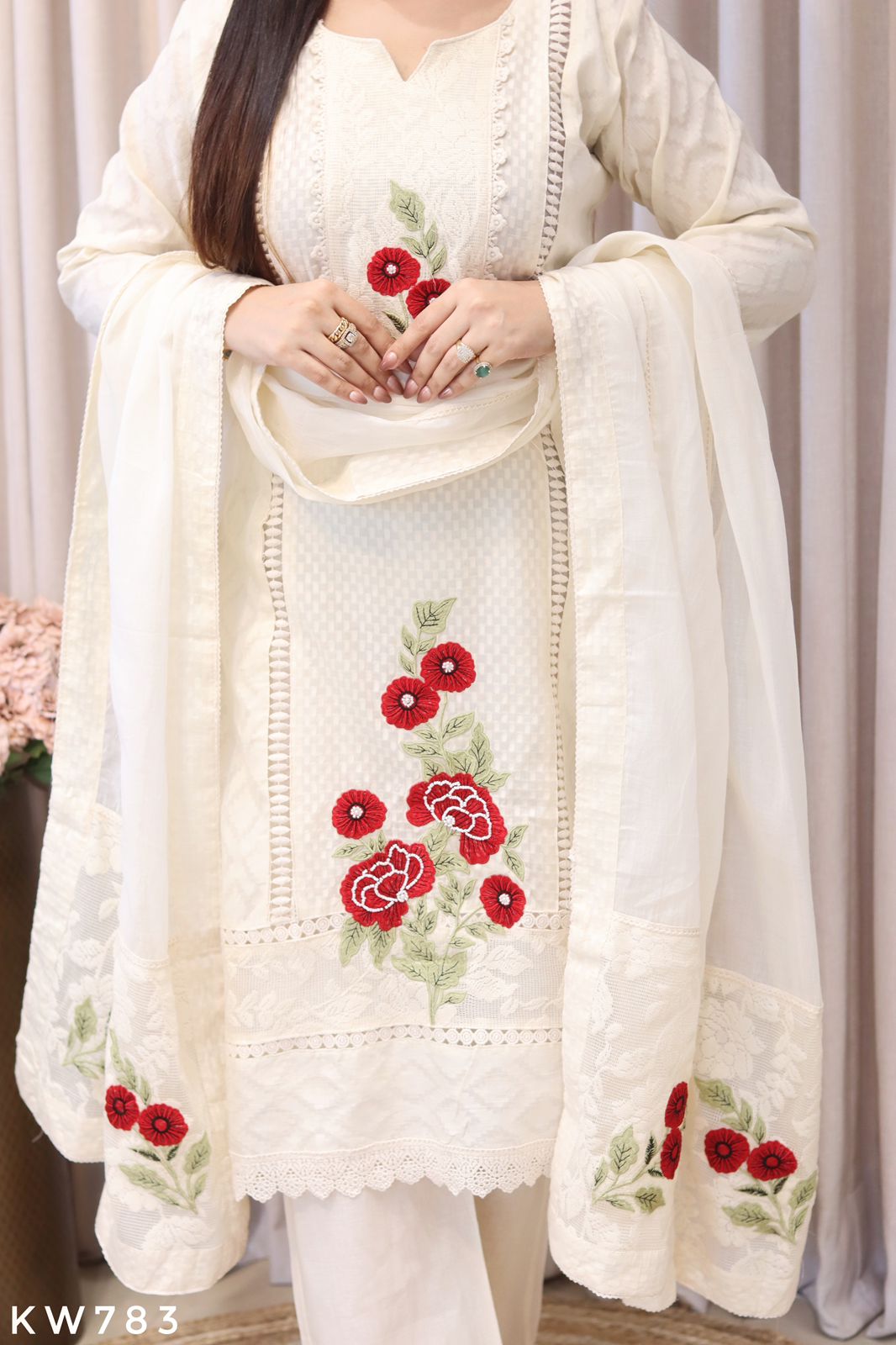 Pure Schiffli Cotton