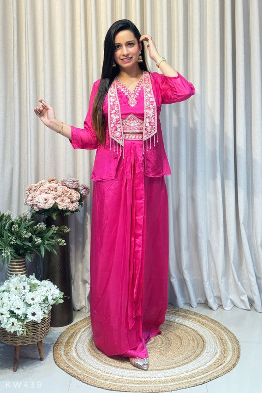 Pure Organza Festive Wear Dress