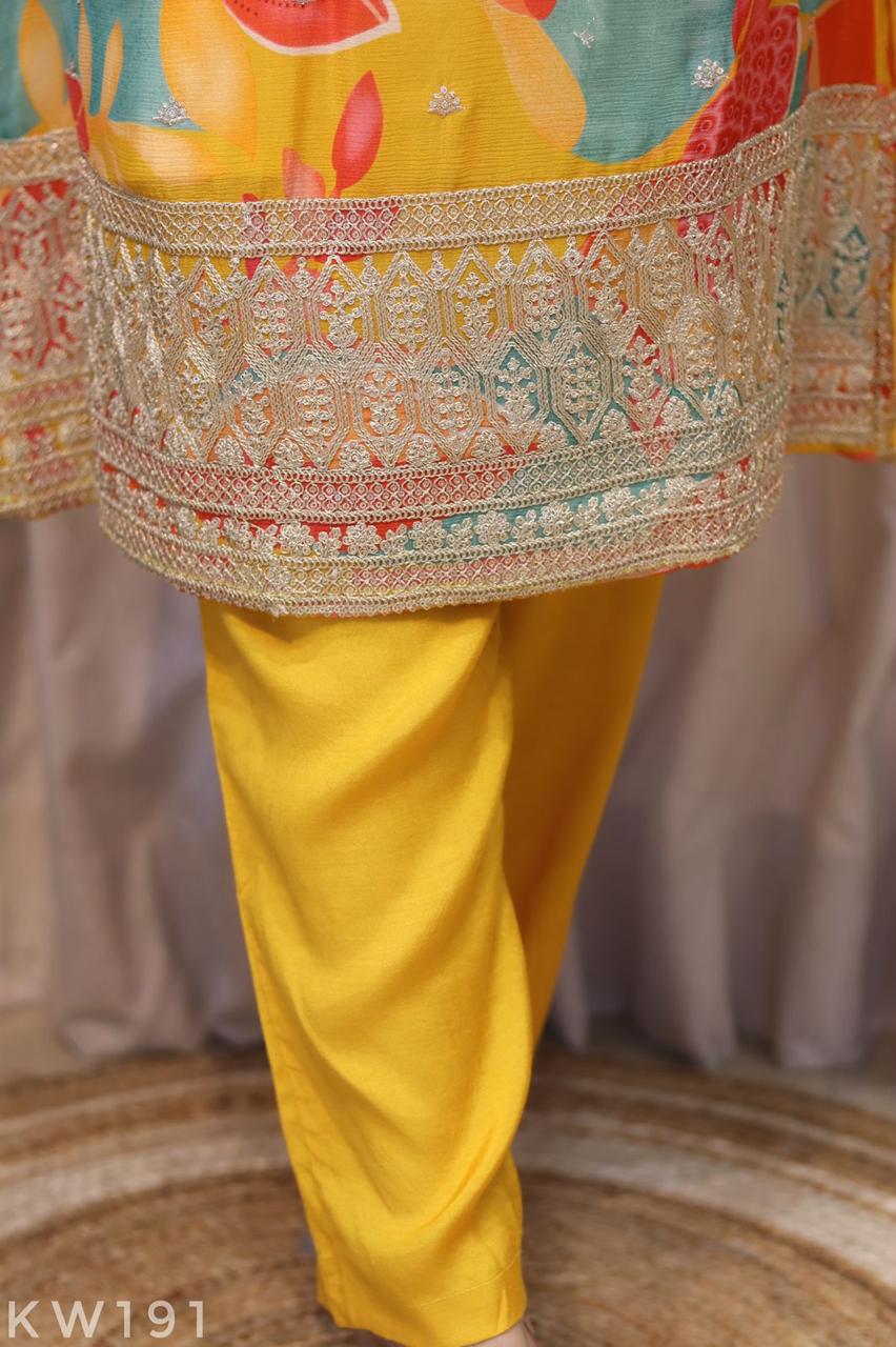 Chinnon Silk Kurti Set