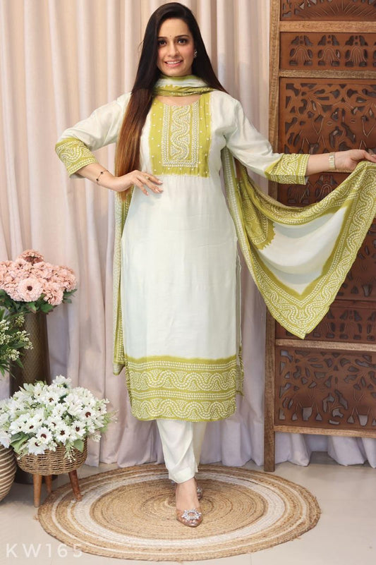 Bandhani Dye Kurti Set