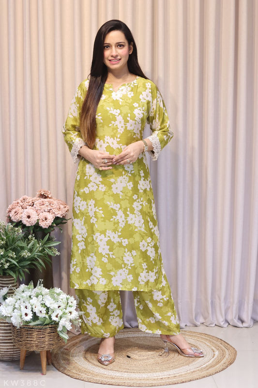 Pure Cotton Muslin Silk Kurti Pant