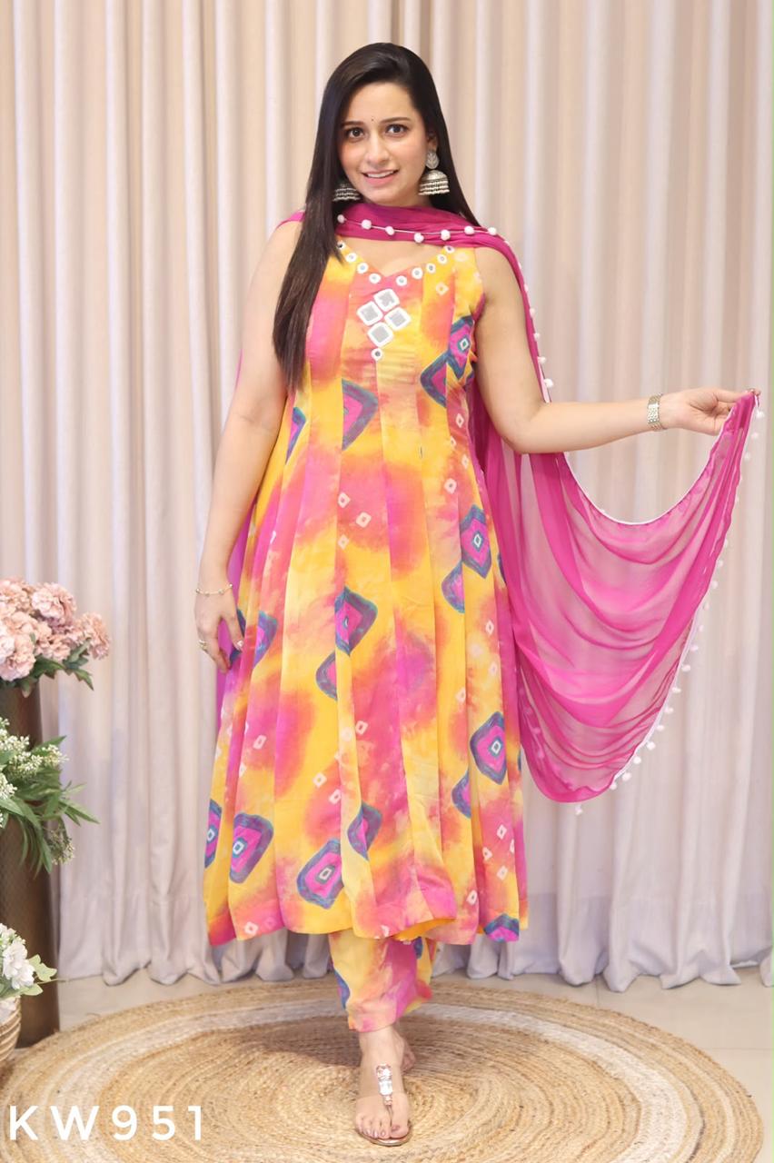 Pure Georgette Shibori
