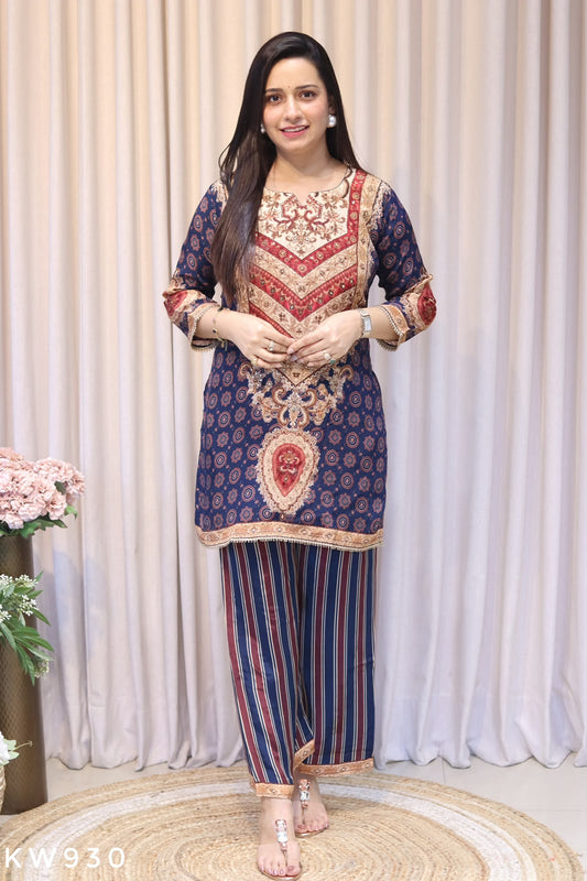 Crape Silk Coordset