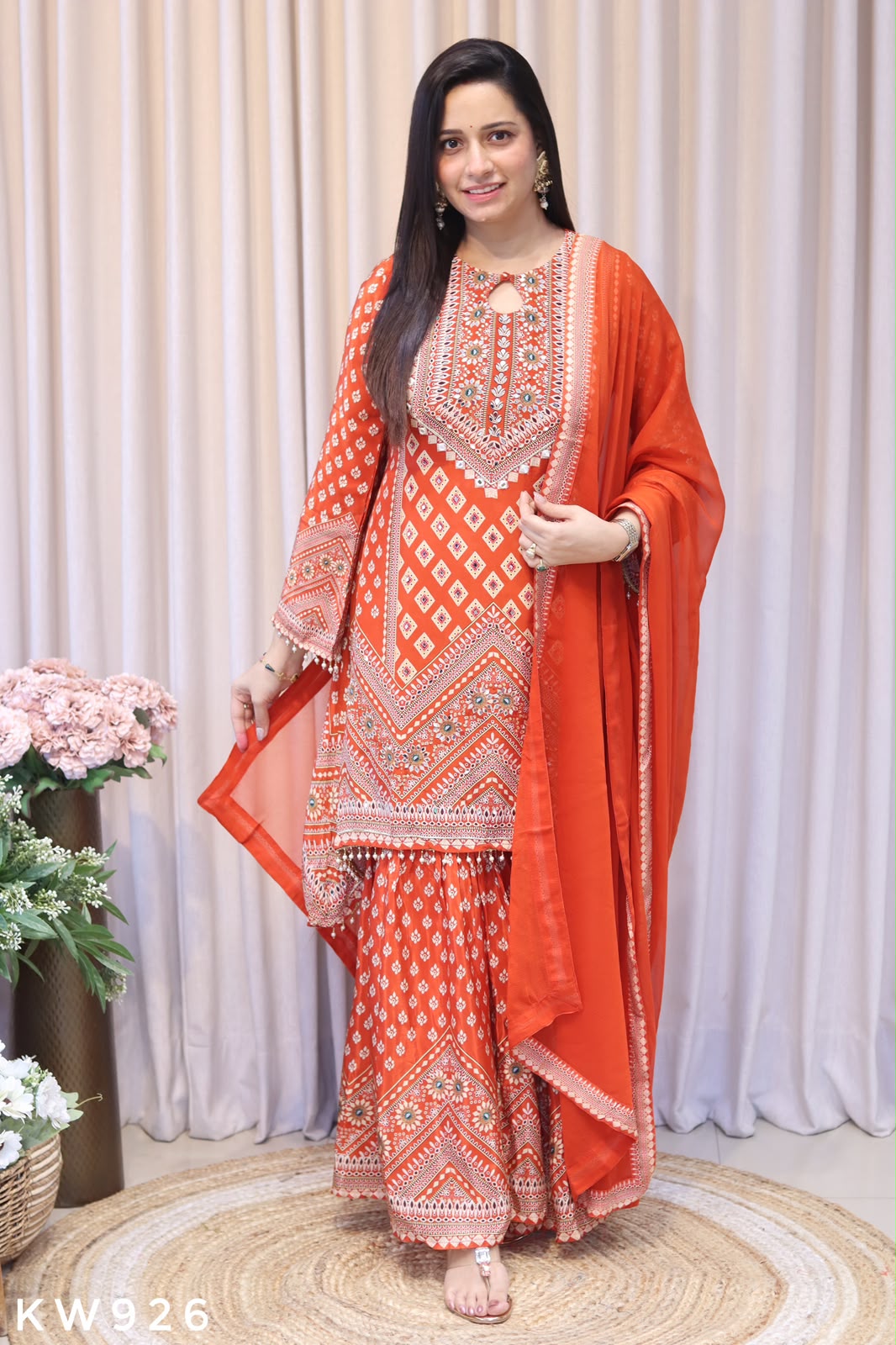 Crape Sharara Dress